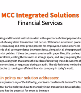MCC Integrated Solutions - Financial Services